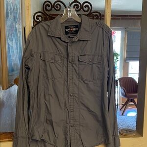 Ecko Unlimited Men's Charcoal Dress Shirt